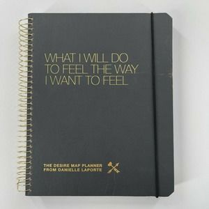 The Desire Map Planner Danielle LaPorte 2018 Black Gold Journal Diary Unused